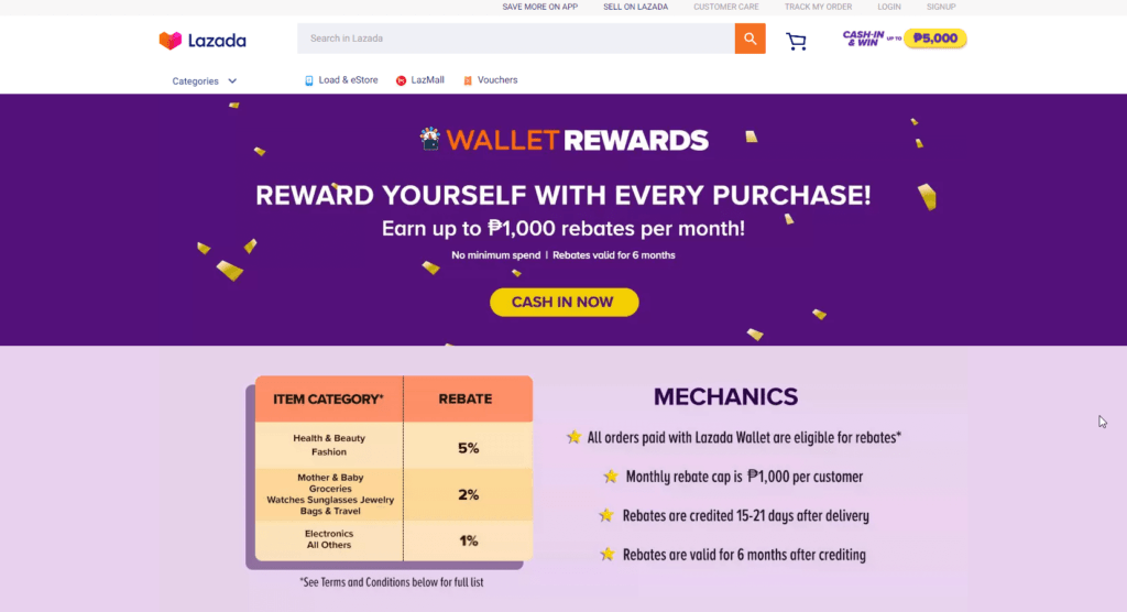 Lazada E-Wallet App